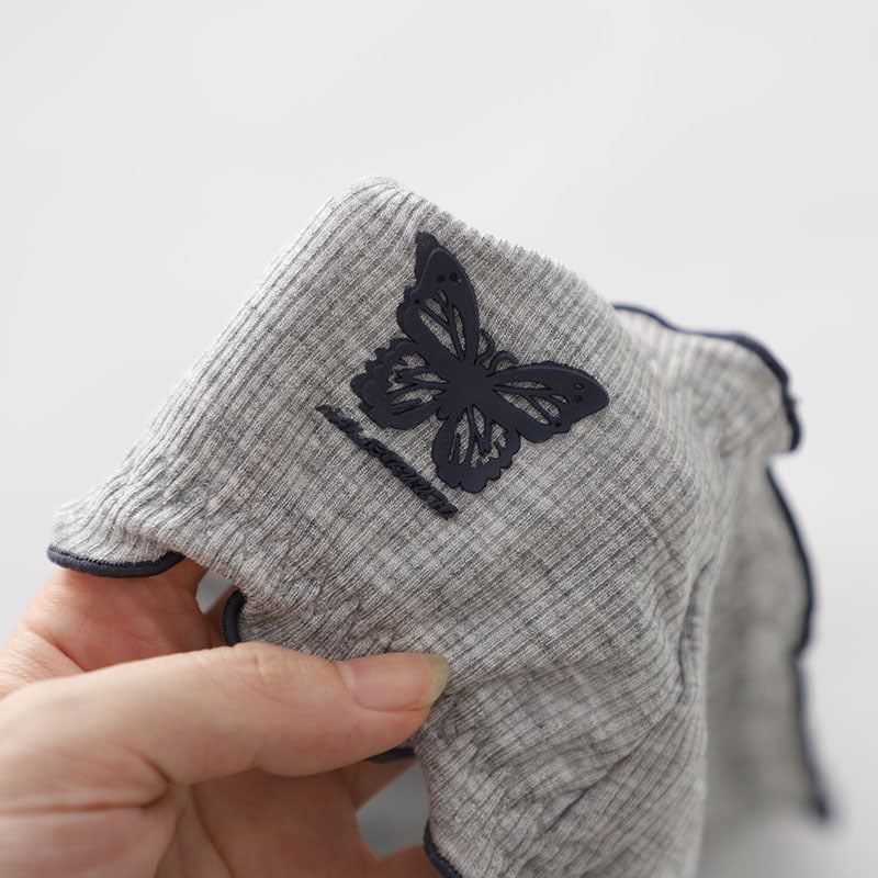 Cute Butterfly Print Cotton Girls Panties Black - Image 5