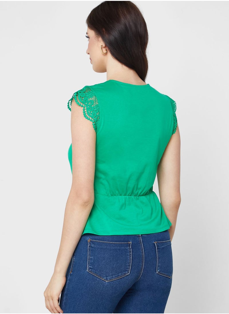VERO MODA - Lace Detail Top - Image 1