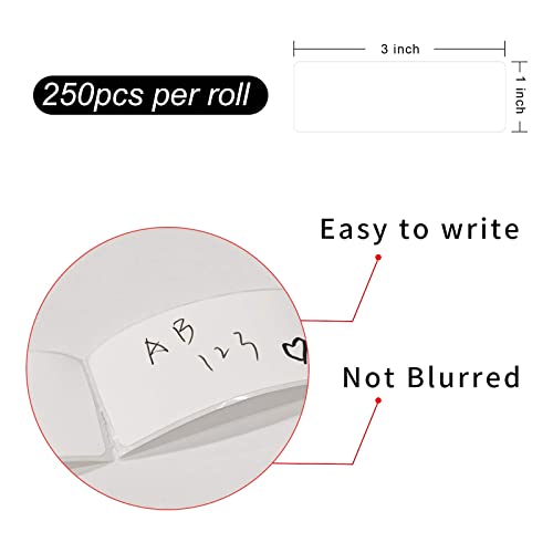 Yeachlaing Removable Freezer Labels, Date Label 1x3 Inch Food Storage Stickers, Waterproof Oil Resistant Easy Clean Leaves no Residue 250 Total Per Roll - Image 2