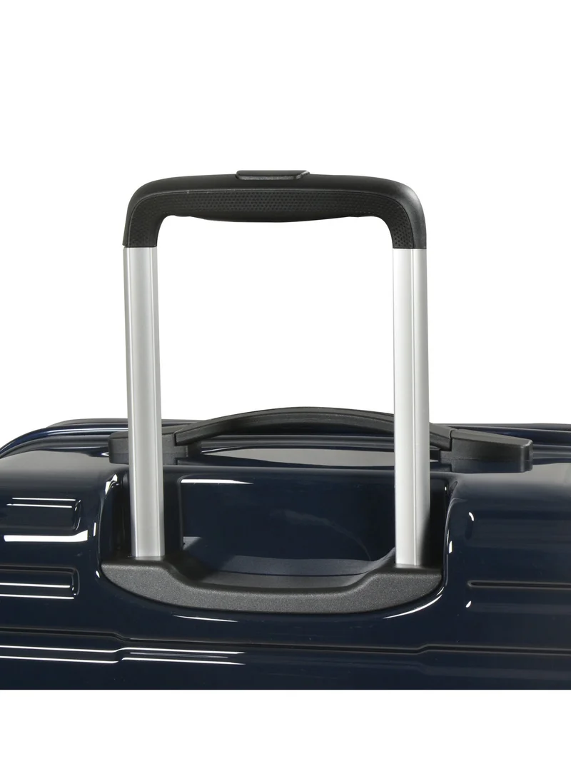 Eminent D.Azure Blue Wheeled Unisex Hard Shell Luggage Trolley Makrolon Lightweight 4 Quiet Double spinner Wheel Suitcase with TSA lock KH53M DAzure Blue  | Best Price UAE
