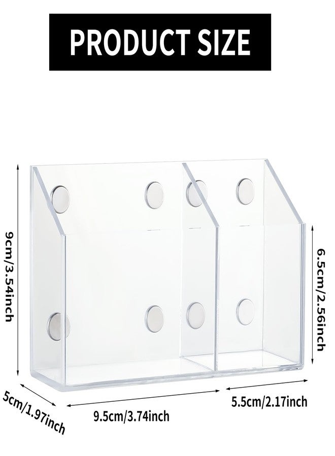 Lingshare Acrylic Magnetic Marker Holder For Whiteboard Dry Erase Marker Holder For Office Refrigerator Fridge Classroom Must (Acrylic) - Image 2