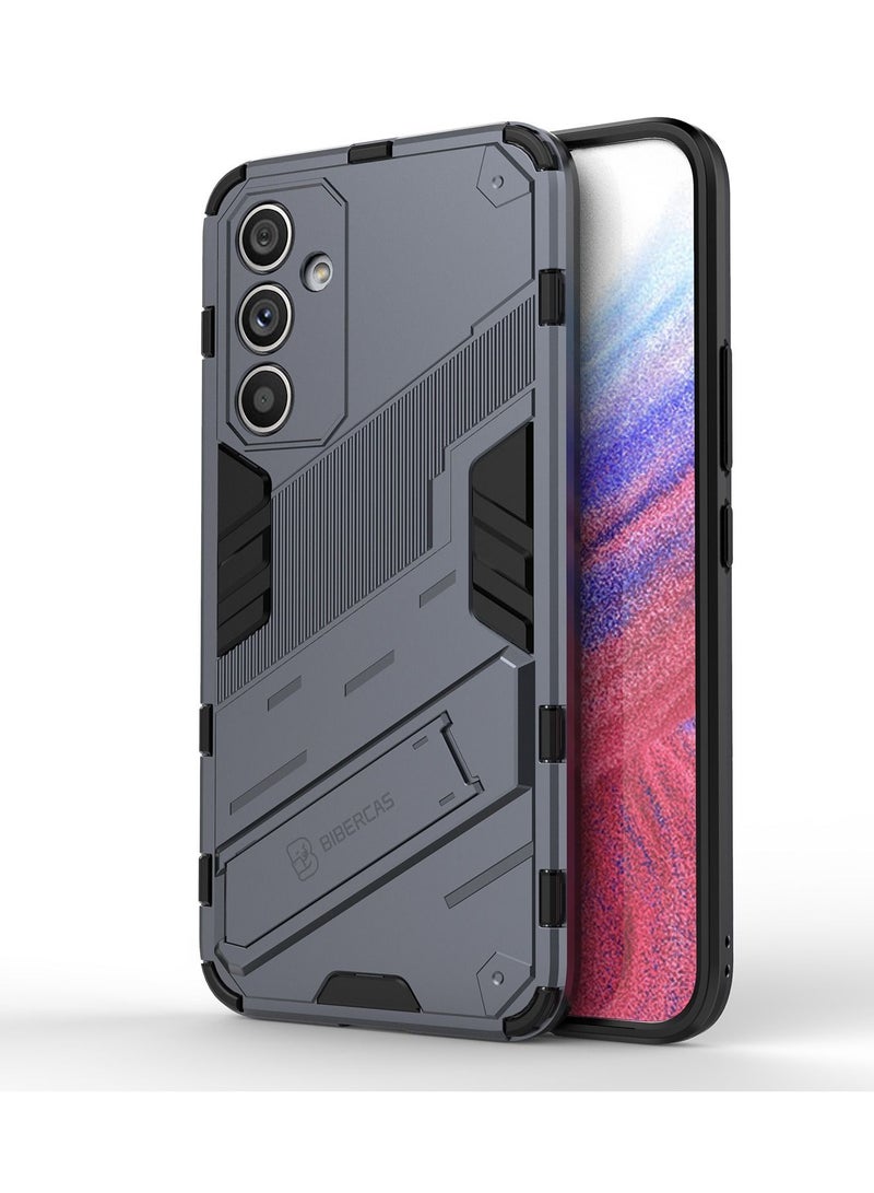 BIBERCAS Samsung Galaxy A54 Mobile Case Cover with Hybrid Heavy Duty Protection Shockproof Back Cover with Anti-Fingerprint Anti-Scratch Protector with Defender Kickstand Free Hand Watching TV - Image 5