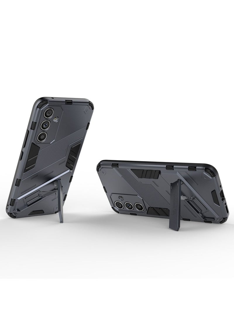 BIBERCAS Samsung Galaxy A54 Mobile Case Cover with Hybrid Heavy Duty Protection Shockproof Back Cover with Anti-Fingerprint Anti-Scratch Protector with Defender Kickstand Free Hand Watching TV - Image 3