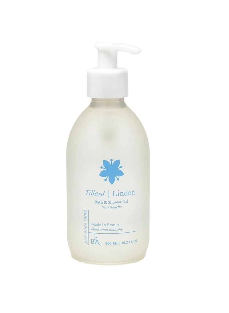 Provence Sante Provence Sante Shower Gel - Cleansing & Deep Nourishing Body Wash Extra Hydrating Dry, Rough Sensitive Skin Cleanses & Moisturizes 10.2 Oz (Linden) 