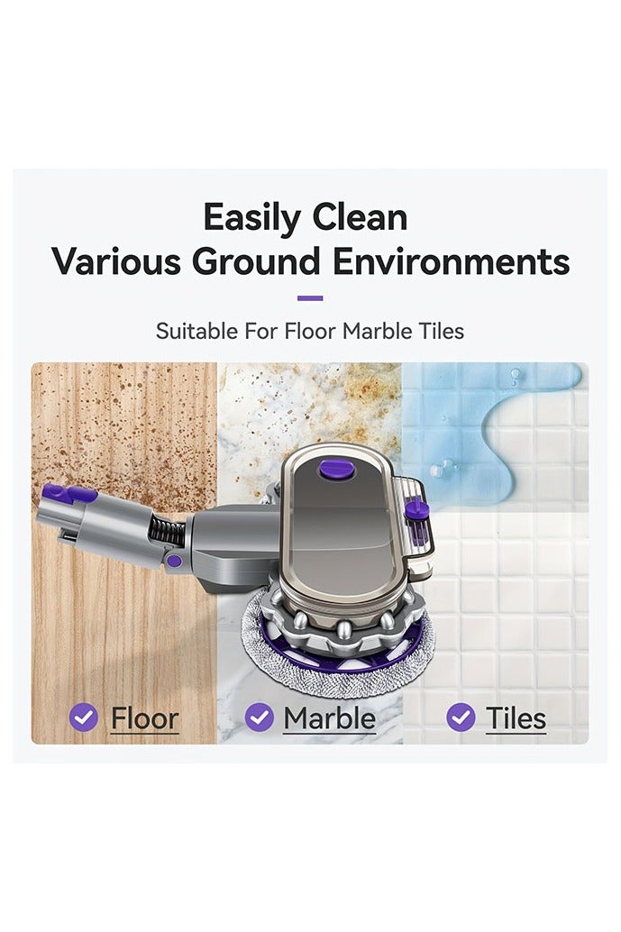 HOMESTAR Cleaning Mop Head For  Vacuum Cleaners Dry And Wet Mop Head Wireless Vacuum Cleaner Accessories With Water Trank - Image 5