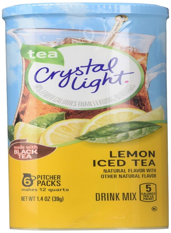 Crystal Light Lemon Iced Tea Drink Mix, 12-Quart Canister (Pack of 3) - Image 1