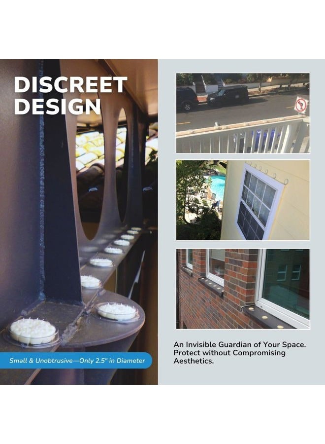 Bird Barrier Optical Gel (24 Pack) Multi-Sensory Bird Repellent. Seen as Dishes of Fire that scares birds away. Humane Alternative to Bird Spikes. Effective as a Woodpecker, Pigeon and Bird Deterrent - Image 4