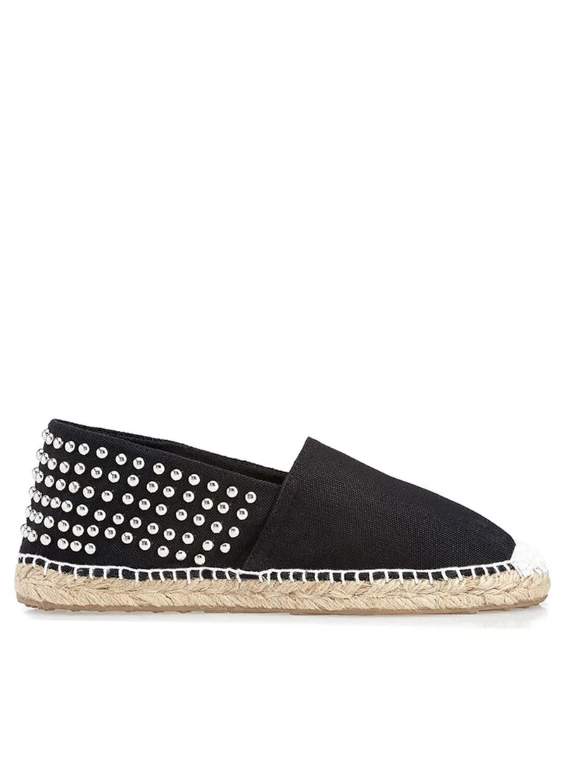 OAS Studded Black Espadrilles