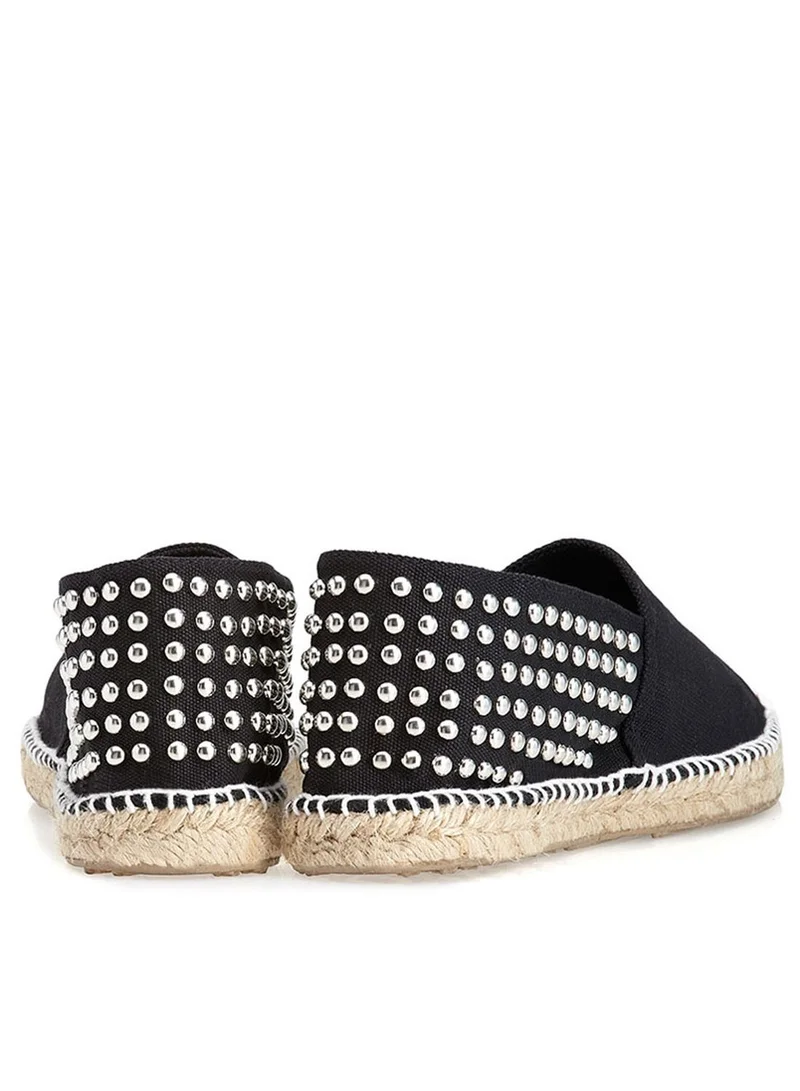 OAS Studded Black Espadrilles