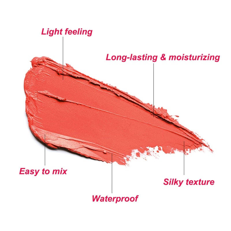 GMaxit Multi-Use Makeup Blush Stick,Beauty Solid Moisturizer,Waterproof Natural Nude Makeup,Tinted Solid Moisturizer Stick for Eyes Lips Cheek(1#shy pink) - Image 3