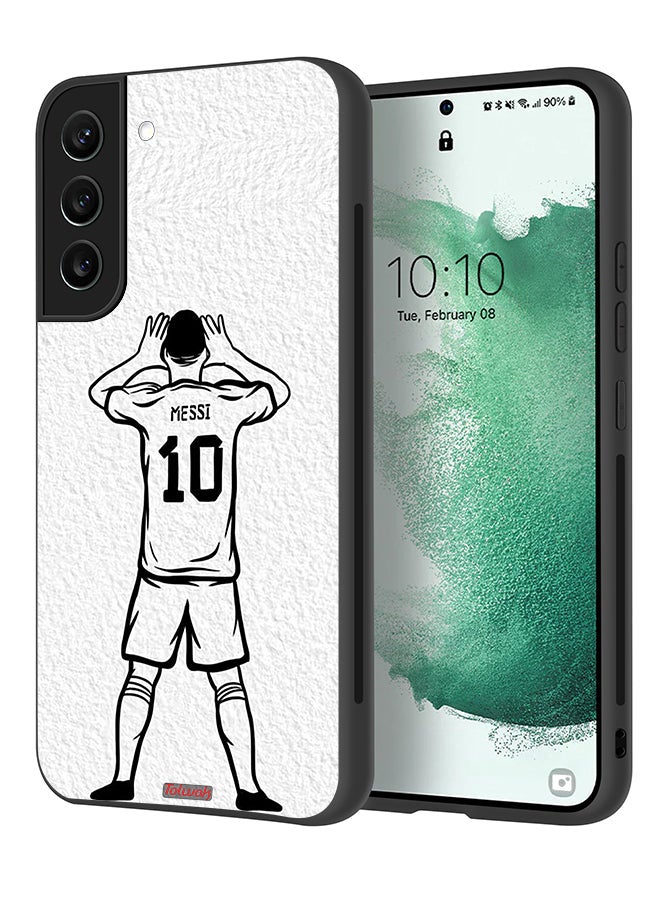 Tolwak Samsung Galaxy S21 Plus 5G Protective Case Cover Messi Sketch - Image 1