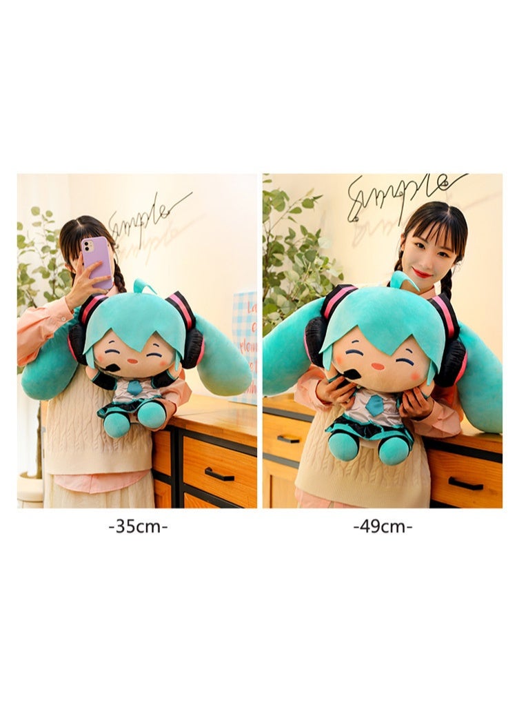 Hatsune Miku Plush Doll ，Pillow Charming Hatsune toy doll, Girl Friend's Birthday Gift Cute Pillow - Image 3