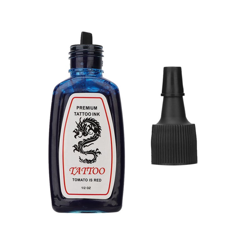 Professional Eyebrow Tattoo Ink Long Lasting Fast Coloring Tattoo Pigment 15ml (Blue) - Image 4