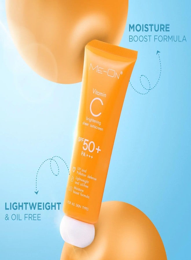 ME-ON Vitamin C SUNSCREEN Lotion Suitabe for All Skin Types (SPF 50+, PA+++) (2) - Image 3