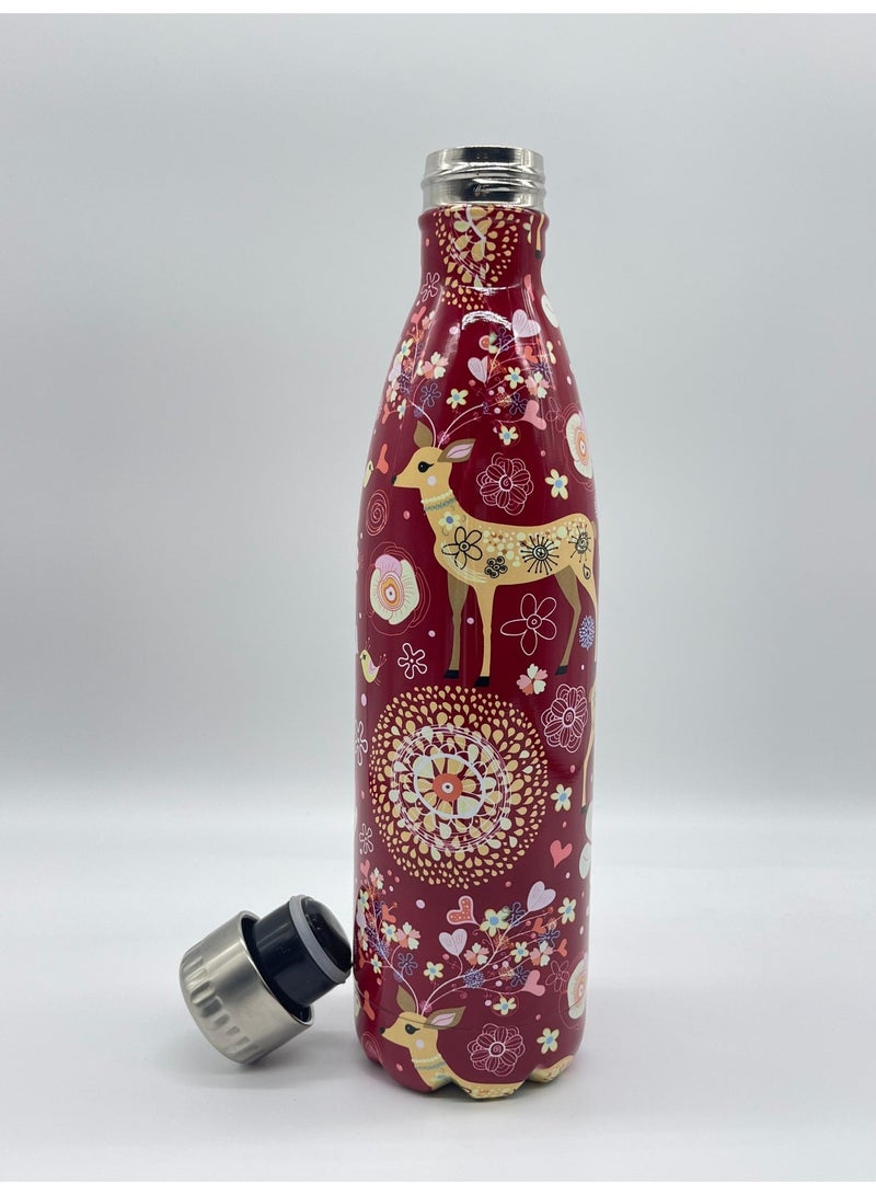 أو جي إس زجاجة مياه استانلس ستيل عازلة للبرودة 24 ساعة والحرارة 12 ساعة – أنيقة، محكمة الإغلاق وسهلة الحمل - Image 3