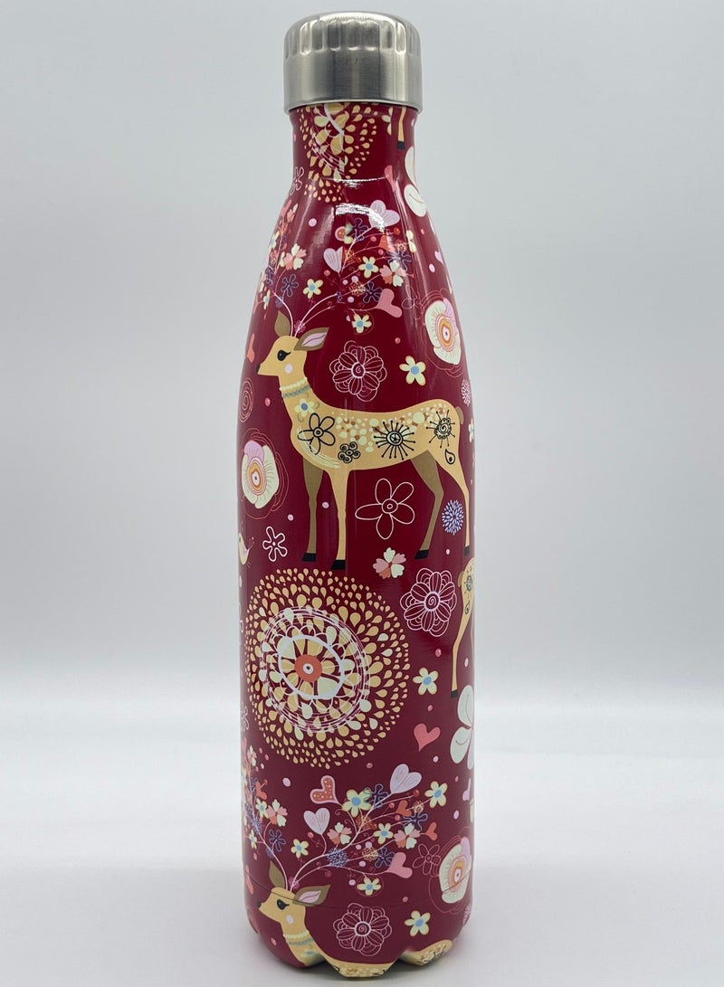 أو جي إس زجاجة مياه استانلس ستيل عازلة للبرودة 24 ساعة والحرارة 12 ساعة – أنيقة، محكمة الإغلاق وسهلة الحمل - Image 2