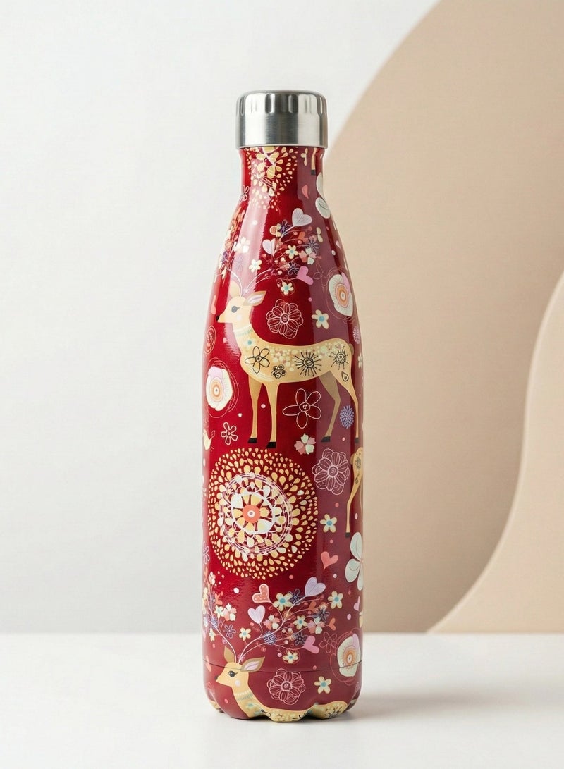 أو جي إس زجاجة مياه استانلس ستيل عازلة للبرودة 24 ساعة والحرارة 12 ساعة – أنيقة، محكمة الإغلاق وسهلة الحمل - Image 1