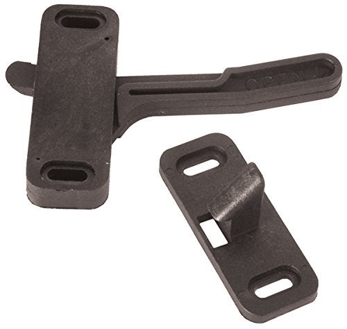 RV Designer E295, Phillips Screen Door Catch, Right Hand, Entry Door Hardware , Black - Image 2