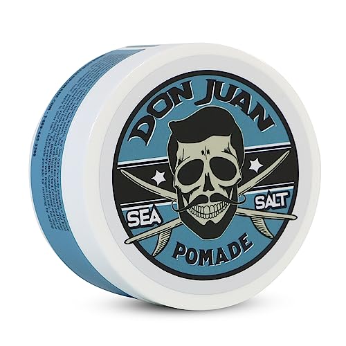 Don Juan Sea Salt Pomade | Water Based | Medium Hold | Medium Shine | Natural Plant Extracts and Ocean Minerals | Surf Wax Scent, 4 oz - Image 1