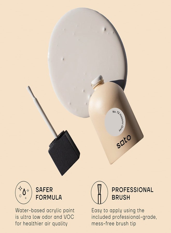 soto Gray Paint Touch Up, Multi-Surface, Matte Finish (No. 72 Hasami Grey) - 1.5 Ounces/45 Milliliters of Scratch Repair for Furniture, Walls, Cabinets, Trim, Doors, Indoor/Outdoor - Image 5