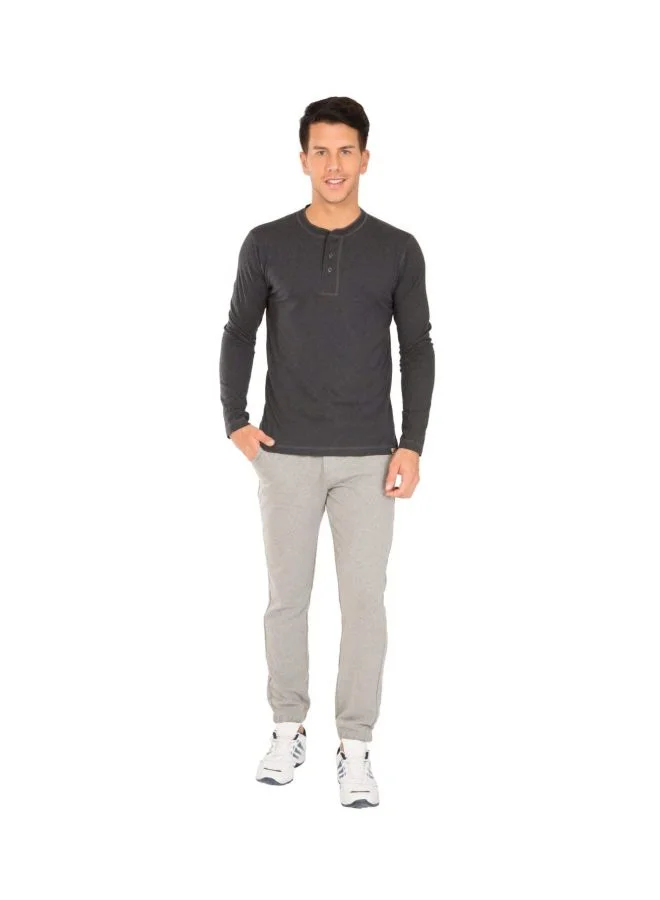 Jockey Grey Melange Men Slim Jogger for Men | Best Price UAE