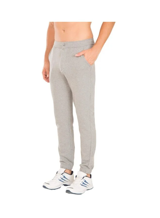 Jockey Grey Melange Men Slim Jogger for Men | Best Price UAE