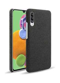 Generic For Samsung Galaxy A90 5G Mobile Phone Cover Simple Cloth Texture ShatterResistant Leather Case Black 