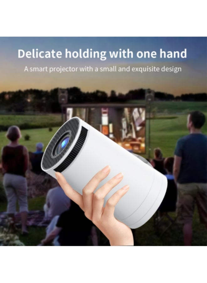 Mini Portable Projector - 5G Wifi 6 BT 5.0 Android 11, Projector 4K 1080P Full HD Support 8000 Lumens, Horizontal Keystone Correction Auto Led Projector, 180°Rotating Projector for Telephone - Image 2
