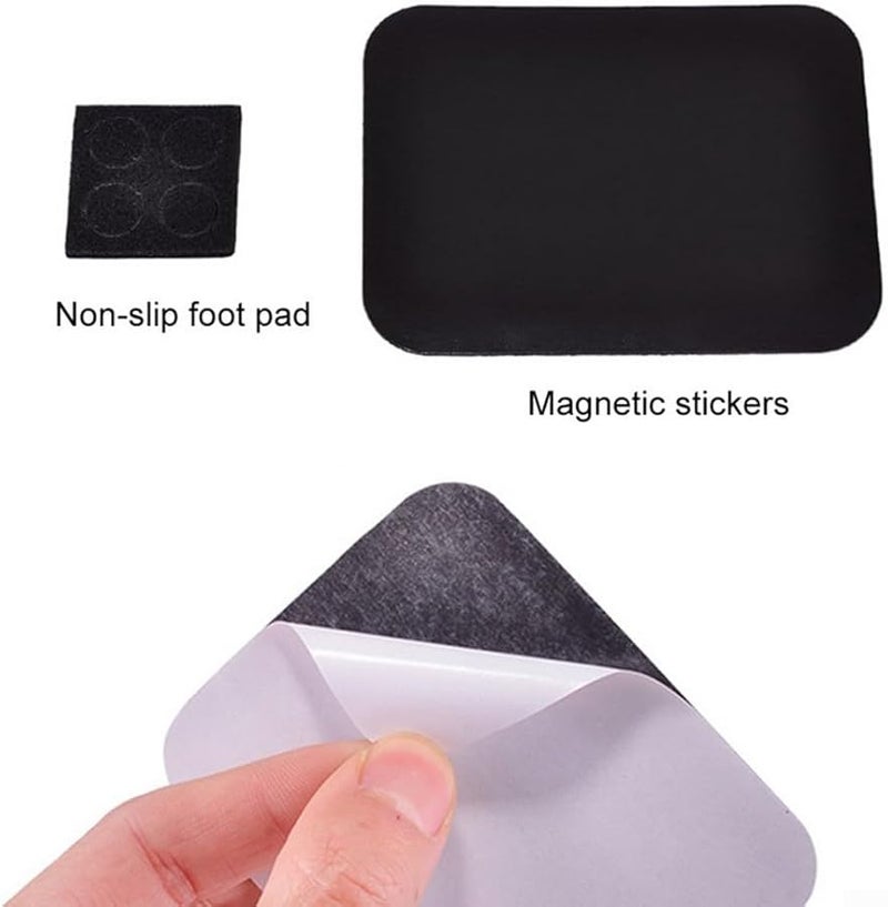 Black Magnetic Screw Tray Aluminum Alloy Organizer for Nuts Bolts Workshop Automotive Maintenance Phone Repair Tool - Image 3