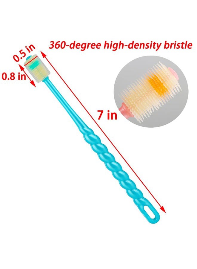 DQITJ 4 Pcs 360-Degree Small Dog and Cat Soft Toothbrush Soft Silicone Deep Pet Teeth Cleaning Kit (Colors May Vary) - Image 4