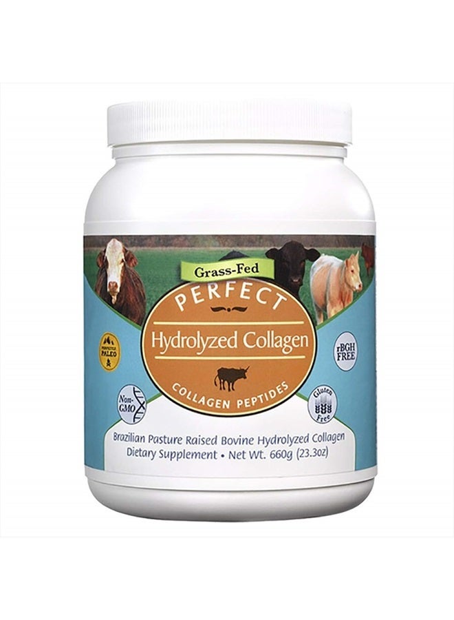 Perfect Supplements – Perfect Hydrolyzed Collagen Powder – 660g – All Natural Collagen - Brazilian Pasture Raised - Promotes Healthy Skin – 2 Pack - Image 1