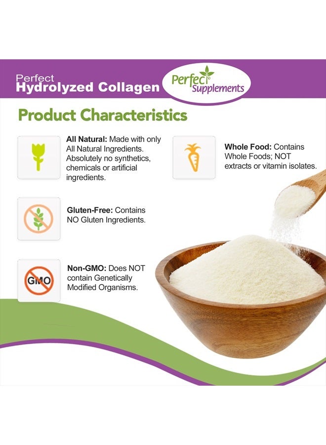 Perfect Supplements – Perfect Hydrolyzed Collagen Powder – 660g – All Natural Collagen - Brazilian Pasture Raised - Promotes Healthy Skin – 2 Pack - Image 4