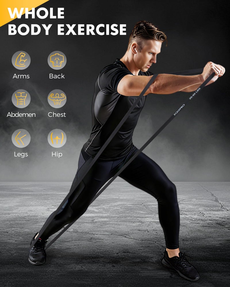 Equipro Resistance Bands, Exercise Bands, Resistance Bands for Working Out with Handles and Door Anchor, Workout Bands for Men Women with Protective Sleeve for Fitness Weights Work Out at Home - Image 5
