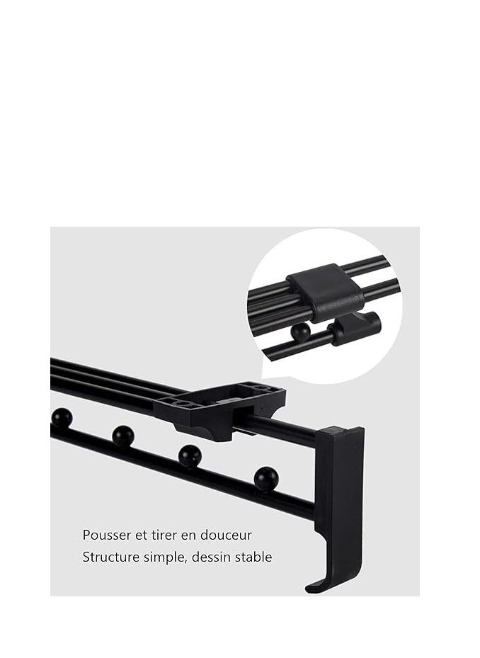Spaceshoop - Pull-out Clothes Rack, Scalable Metal Easy Access Clothes Hanger, for Cabinet Organizers, Towels/Hangers Length 25cm-45.5cm - Image 1