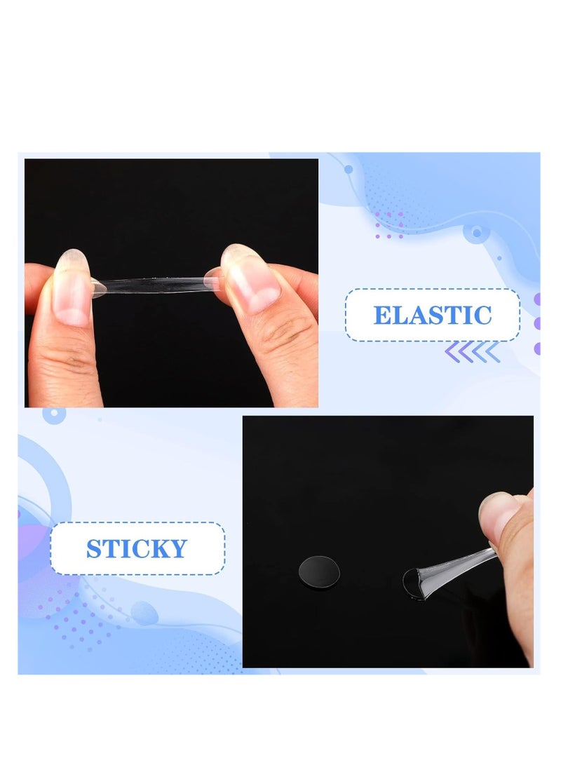 سونسر نقاط لاصقة مزدوجة الجانب، 1500 قطعة، شريط لاصق لاصق شفاف 10 مم، ملصقات لاصقة قابلة للإزالة لحرف البالونات والفنون اليدوية والمكتبية - Image 3