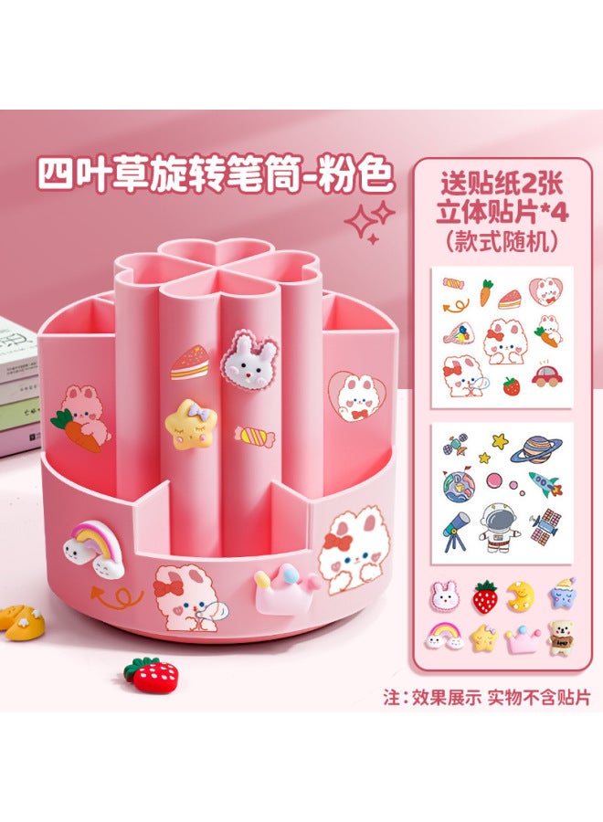 Reverse Pen Holder Creative High And Low Separation Rotatable Multi-functional Simple Modern Storage Container Children's Stationery Light Luxury Storage Box - Image 1