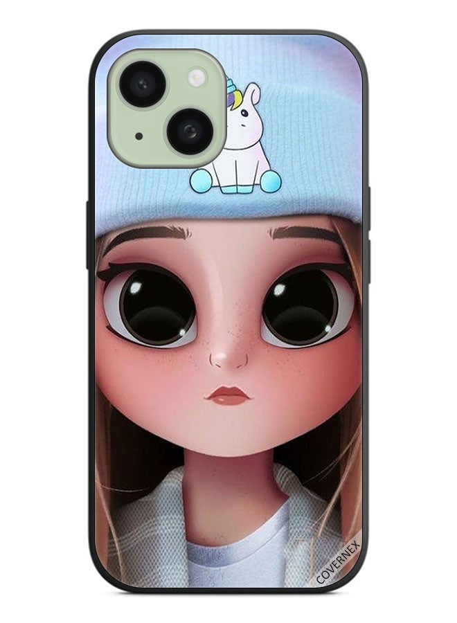 Covernex Protective Case Cover For Apple iPhone 15 Plus Cute Unicorn Girl - Image 1
