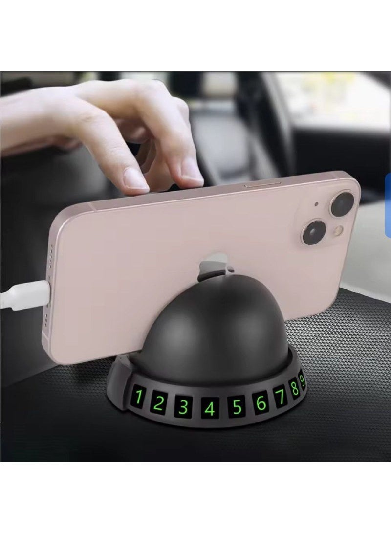 Rotating Car Phone Holder with Anti-Slip Base & Padded Support - Image 3