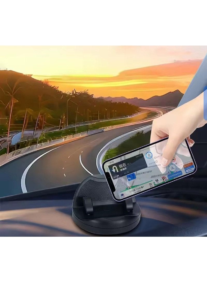 Rotating Car Phone Holder with Anti-Slip Base & Padded Support - Image 4