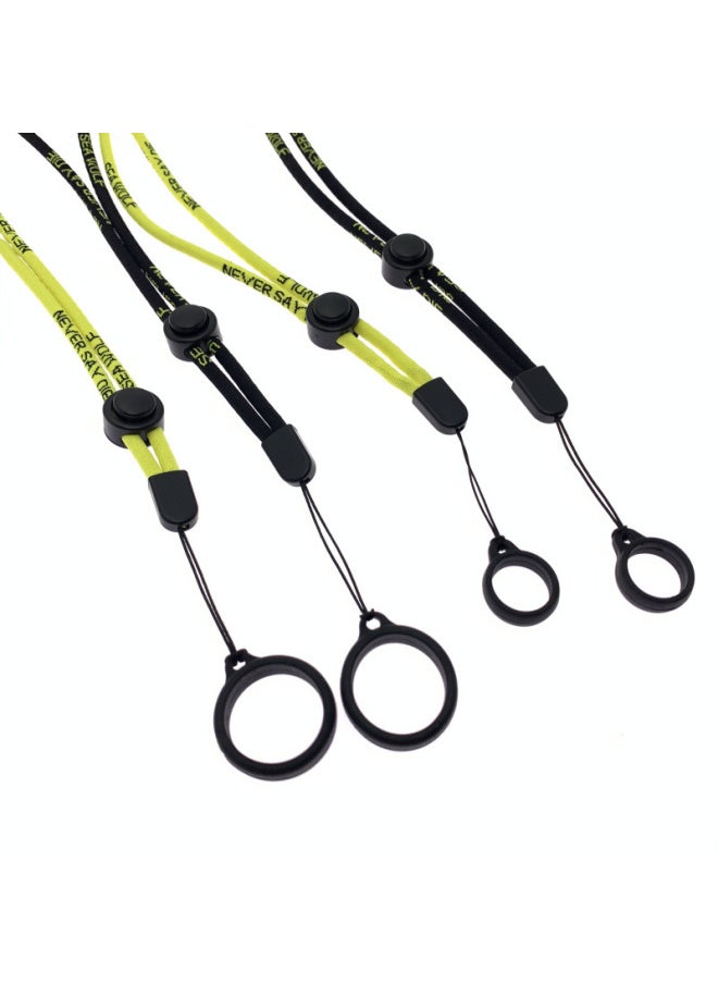 Generic Suitable For Phantom Generation Four Generation Unlimited Five Generation Phantom Lanyard Silicone Ring Lanyard Hanging Recording Pen Key Lanyard-Color:Sea Wolf Lanyard Yellow (with Silicone Ring)  - Image 2