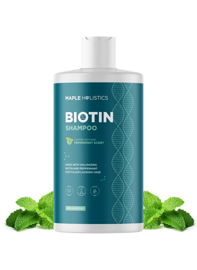 Volumizing Biotin Shampoo For Thinning Hair - Thin Hair Shampoo With Peppermint Argan And Essential Oils For Hair Care - Vegan Sulfate Free Shampoo For Damaged Dry Hair Paraben And Cruelty Free (Mint) - pzsku/ZABD17963265430A8A289Z/45/_/1725286923/5a058b75-7292-459e-b7ea-1e77a97bc306