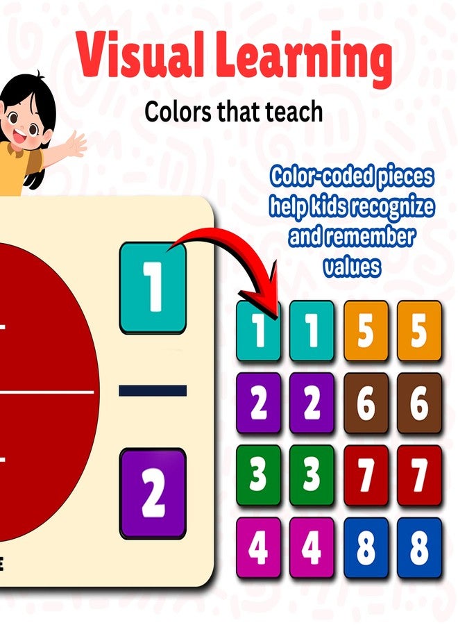Sakuya Fraction Puzzle Learning Toy for Kids | Hands-On Math Manipulative | Visual Fractions & Part-Whole Concepts | Early Learning, Homeschool, Classroom Use | STEM Educational Math Toy - Image 5