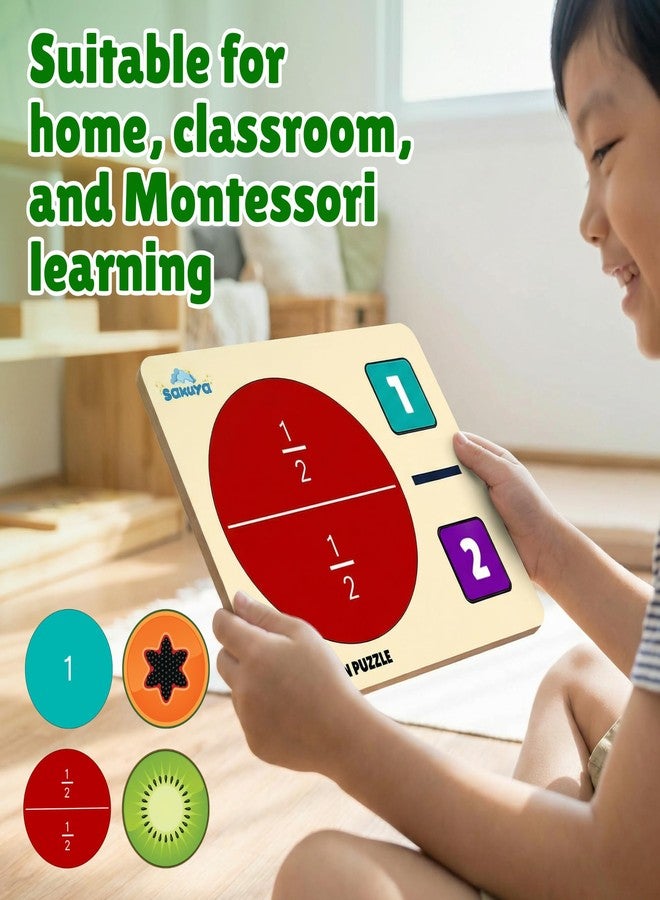 Sakuya Fraction Puzzle Learning Toy for Kids | Hands-On Math Manipulative | Visual Fractions & Part-Whole Concepts | Early Learning, Homeschool, Classroom Use | STEM Educational Math Toy - Image 3