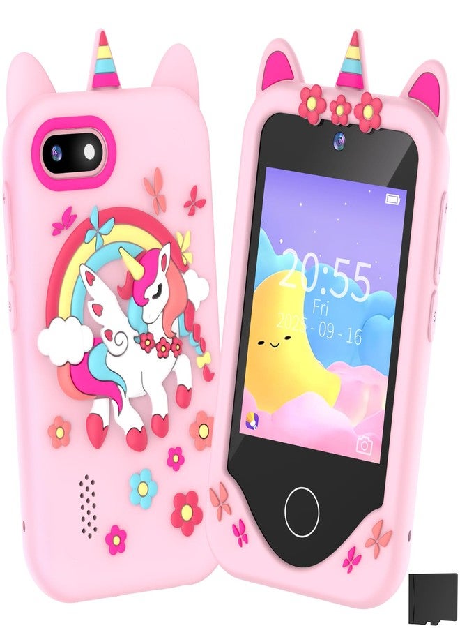 SNWIDA Kids Smart Phone for Girls Gifts - Toddler Christmas Birthday Gift for Age 3 4 5 6 Year Old, Kids Cell Phone Toy with 2.8” Touchscreen, Dual Cameras, Learning, Play Games, Video Player with 32 GB Card - Image 1