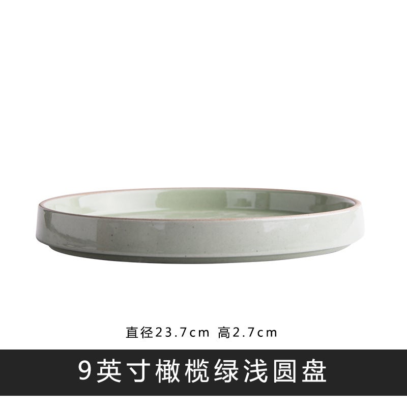 Korean Ceramic Dinnerware Set Dinner Plate Bowl Wooden Mug - Image 1