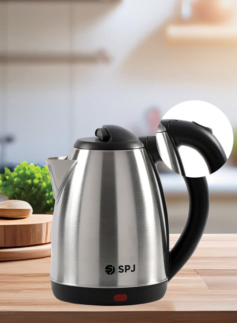 SPJ 1.8L Electric Kettle 1500W – 304 Stainless Steel, Fast Boil, LED Indicator, Auto Shut-Off, Cordless for Home & Office - Image 5