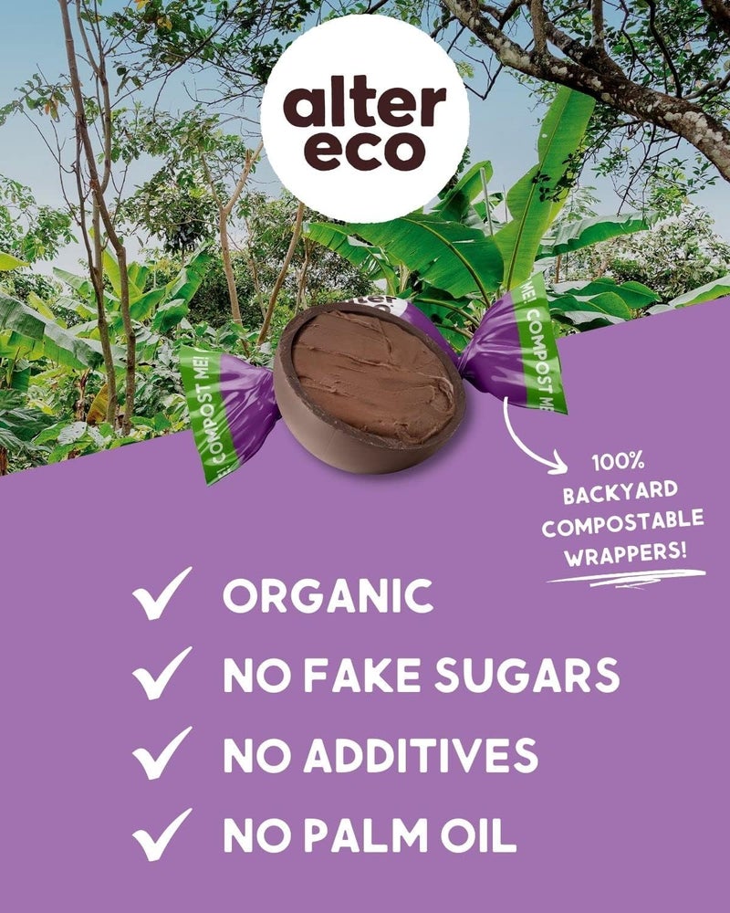 alter eco ترافلز الشوكولاتة الداكنة المتنوعة من ألتر إيكو - ملح البحر، كراميل مملح، داكن كلاسيكي، حرير مخملي - مجموعة 60 حبة - Image 3