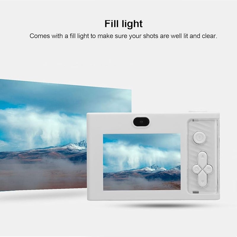 Digital Camera 48MP 1080P 8X Zoom Rechargeable Portable Compact Black Type 3 64GB Anti Shake Fill Light - Image 5