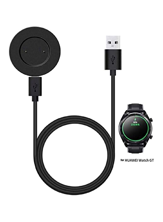 USB Wireless Charging Dock Cradle For Huawei WATCH GT Black - Image 2