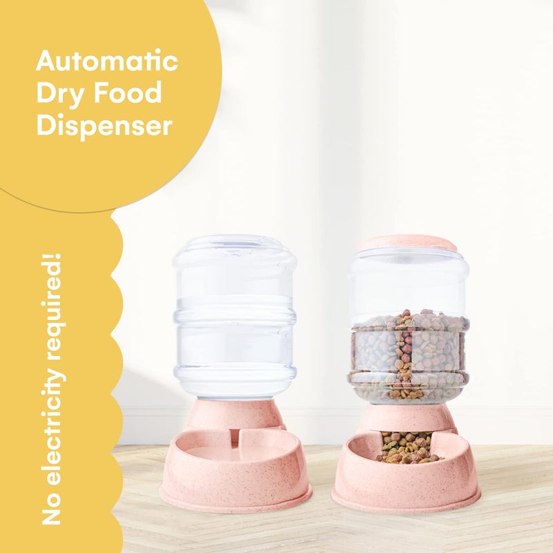 Noa Store Automatic Pet Water and Food Dispenser | 1 and 3 Gallon, H20, BPA-Free, for Small and Big Cats and Dogs, Bowl Included - Image 2